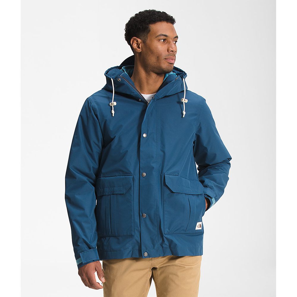 The North Face 3-In-1 Jackets Mens Australia - The North Face Fine Pine Blue Dryvent (WTY-382549)